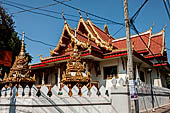 Vientiane , Laos. Wat Chantabuli near the Mekong river bank. 